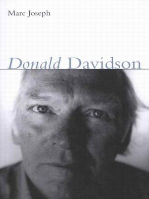 cover image of Donald Davidson